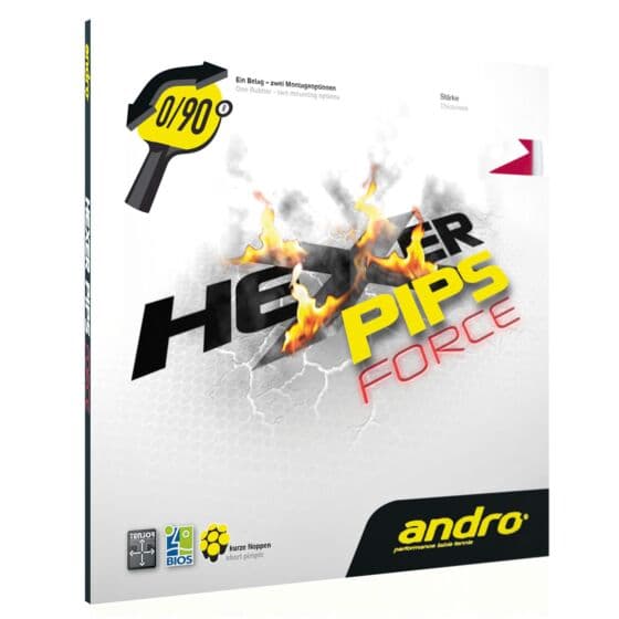 Andro Hexer Pips Force Red 1.7