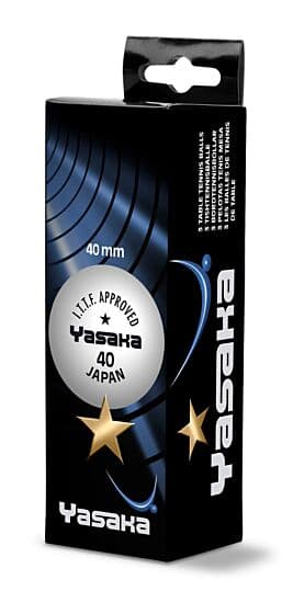 Yasaka Super 1 Star 40+ 3 balls White