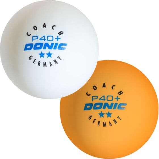 Donic 12 Balls Coach P40+** White