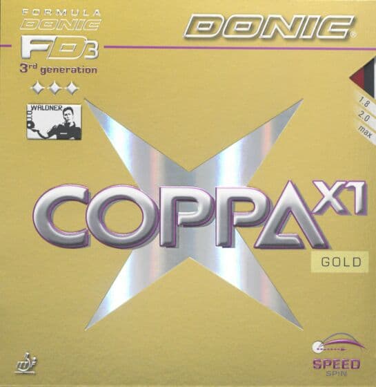 Donic Coppa X1 Gold Black 2.0