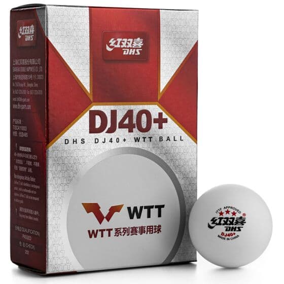 DHS DJ40+ WTT ITTF *** 6 Balls White (Seam)