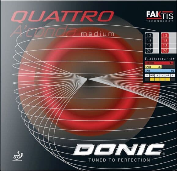 Donic Quattro A'conda Medium Black 1.5