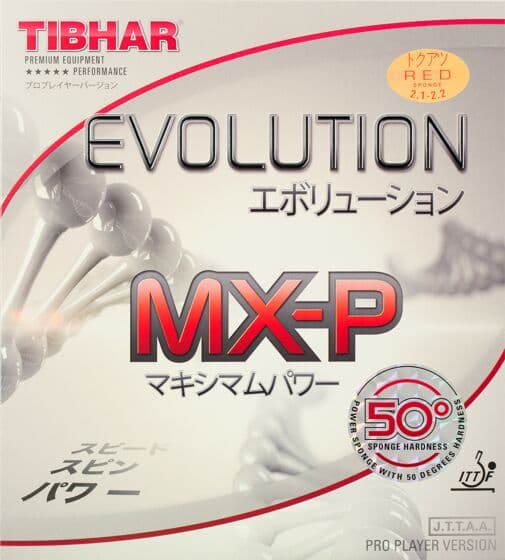 Tibhar Evolution MX-P 50° Red 2.1