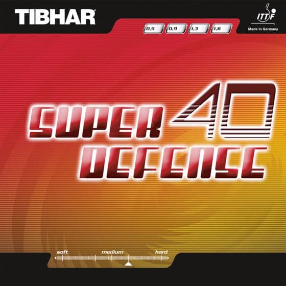 Tibhar Super Defense 40 Black 0.5