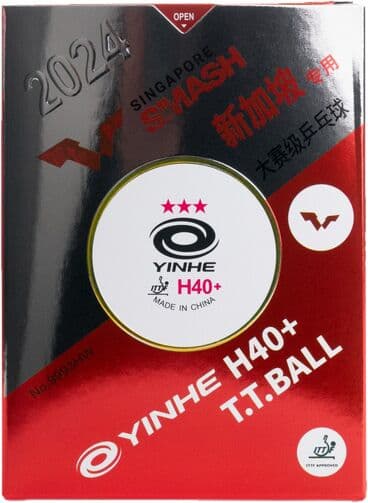 Yinhe 40+ 3*** WTT 6 balls White